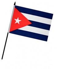 Drapeau à main Cuba (9" x 6")