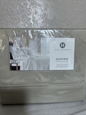 Hotel Collection 1000 Thread Count 100 Supima Cotton Flat Sheet, QUEEN TAN