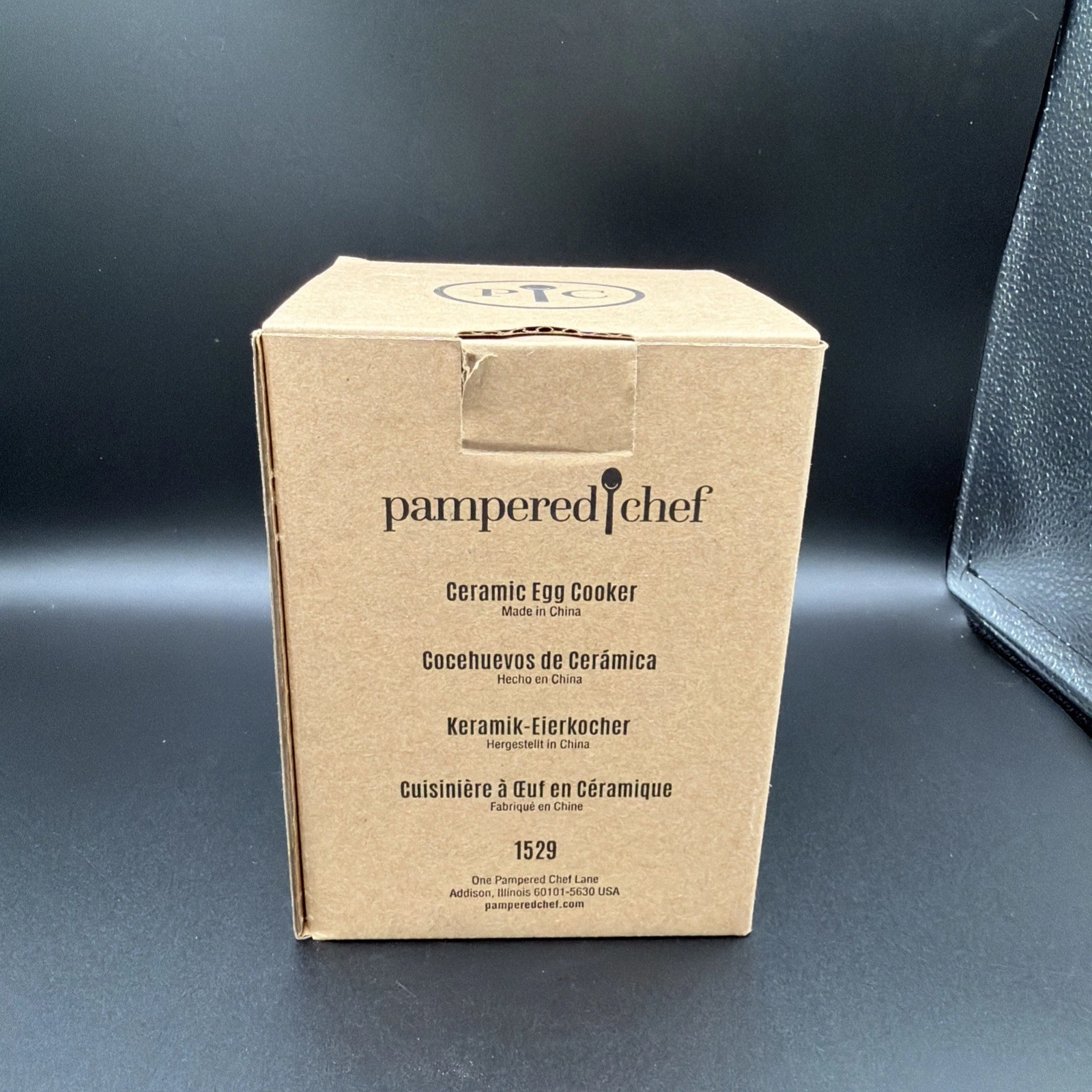 PAMPERED CHEF Ceramic Egg Cooker 1529 NIB -White-Scrambled/Poached/Easy/Oatmeal
