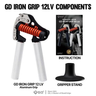 GD IRON GRIP Grip Strength Trainer Adjustable Hand Gripper