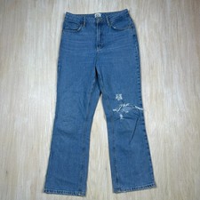 BDG Urban Outfitters Straight Kick High Rise Distressed Denim Casual Jeans 28