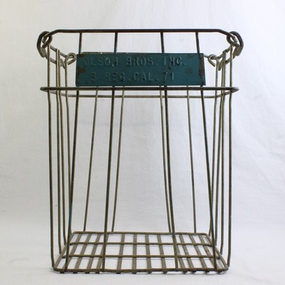 Vintage Metal Wire Egg Crate Olson Bros California | eBay
