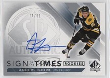 2017 SP Authentic Sign of the Times Rookie 74/99 Anders Bjork #SOTR-AB Auto s7f