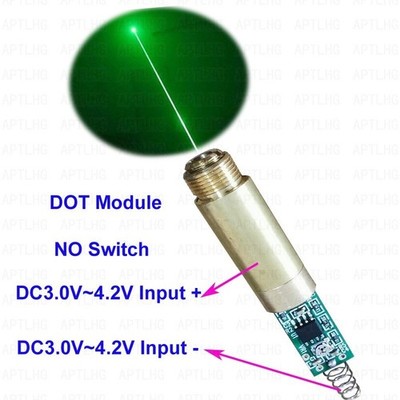 Locator 532nm 100mW Green Dot Laser Module Laser Diode 3.0-4.2V Laser DIY Beam