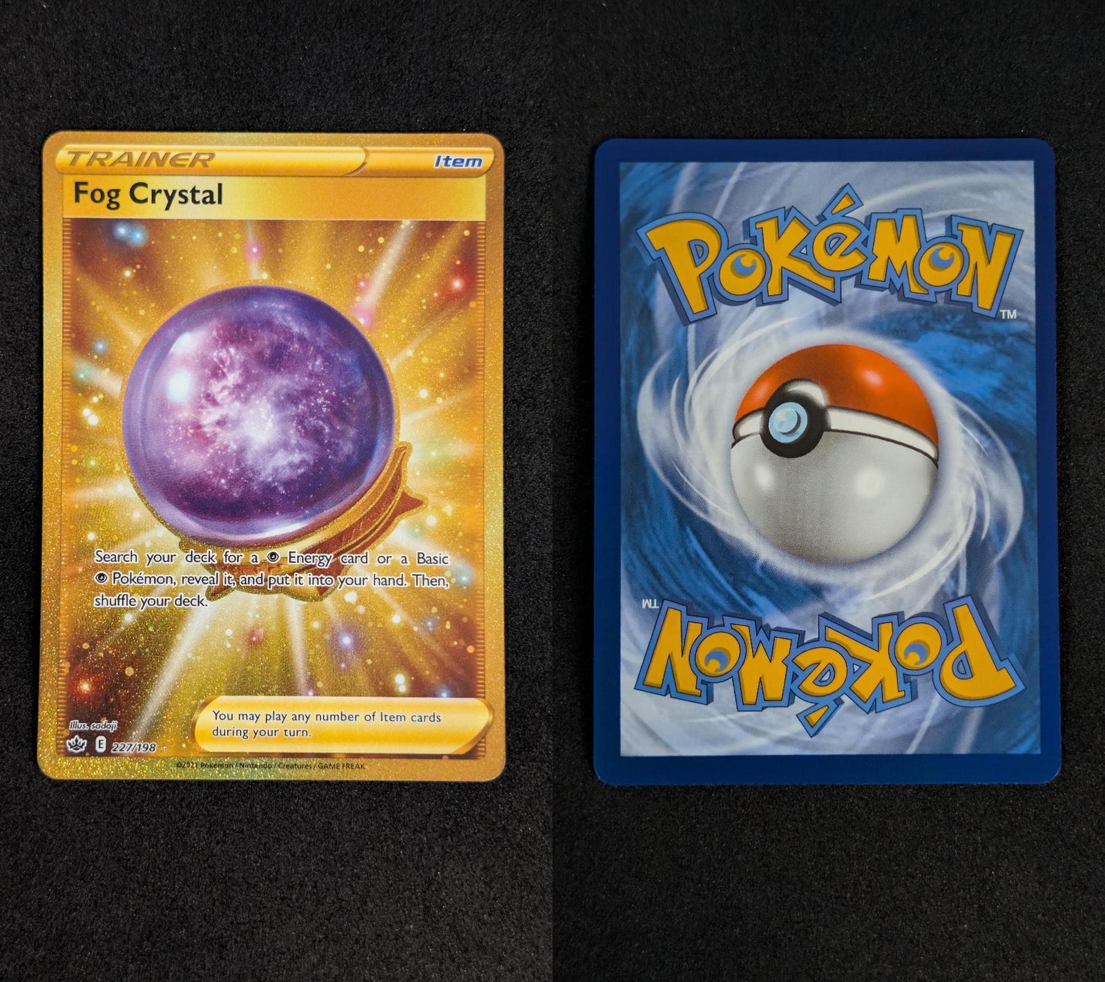 Fog Crystal 227/198 Secret Rare Chilling Reign Pokemon Holo Near Mint