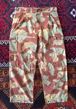 Vintage 50s 60s Italian Military Paratrooper M29 Camo Pants Telo Mimetico ~39x31