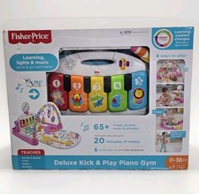 Fisher-Price Deluxe Kick Play Piano Gym Smart Stages Brand New Baby Activity