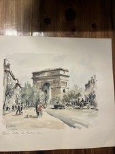 Franz Herbelot, Acuarela París, Colección DAC