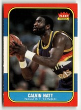 #79 Calvin Natt  1986-87 Fleer Basketball EX B