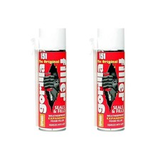 2 x Gorilla Filler 500ml Expanding Adhesive Foam Filling & Sealing Gaps Cavities