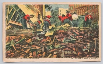 Vintage Postcard San Francisco California Earthquake Victims