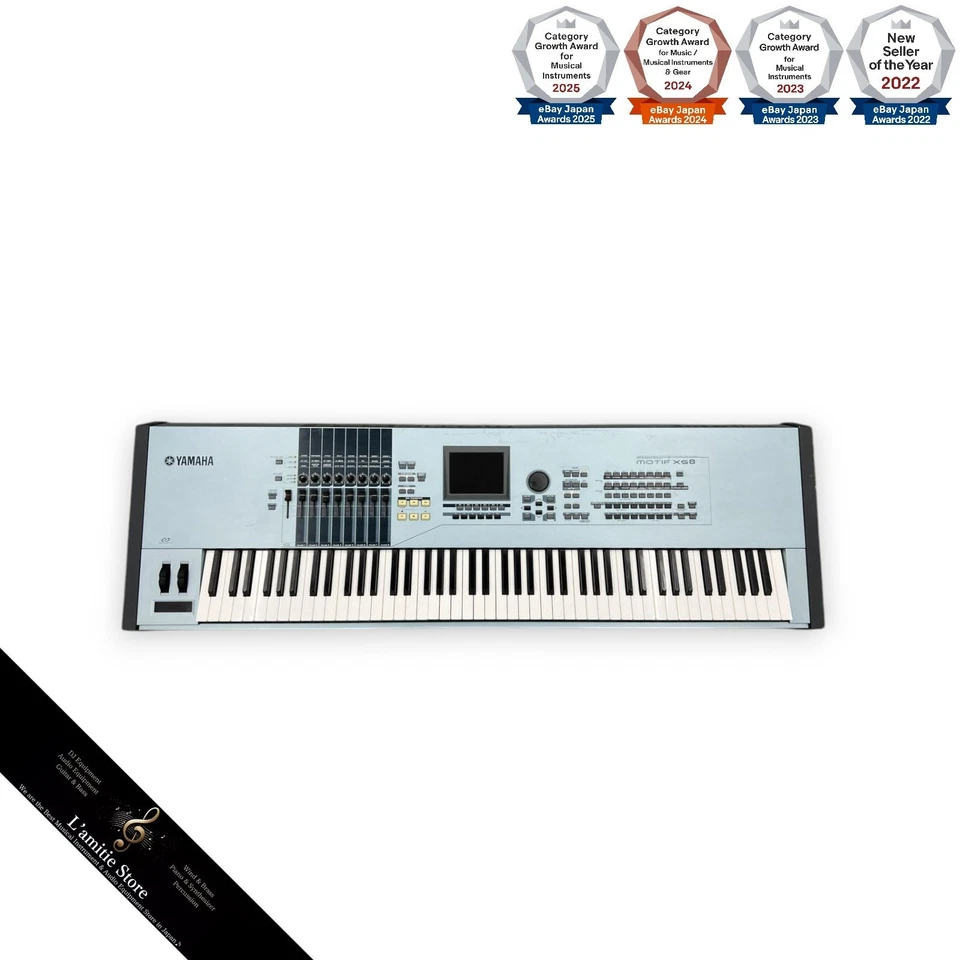 Yamaha MOTIF XS8 Music Synthesizer Keyboard Professional Grade - Image 1 of 4