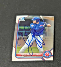 Yohendrick Pinango 2022 Bowman CHROME autograph signed card Cubs BCP 95!!