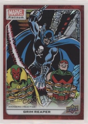 2023 Upper Deck Marvel Platinum High Series Red Prism /199 Grim Reaper #137 08a0
