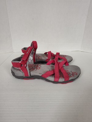 Karrimor Womens Sandals US Size 9 Red Strappy Walking Shoes Trail Hiking