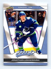 #156 2025-26 Upper Deck MVP  Jonathan Lekkerimaki Vancouver Canucks