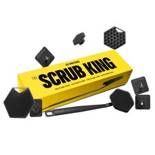 The Scrub King - Men's Silicone Body and Face Scrubber Set - Back Scrubber fo...