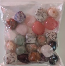 Assorted Tumbled Crystals and Stones Collection Bag