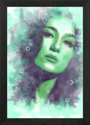 Paint Illustration Julie E Framed Wall Art Poster Canvas Print Picture