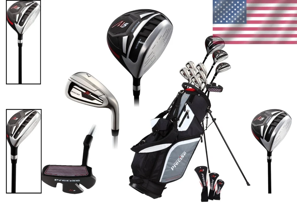 Left Handed M5 Golf Club Set for Tall Men with Deluxe Stand Bag and Headcovers - Image 2 of 4