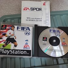 ebay® Auktion 327076325126 | Fifa Road to World Cup 98 Sony PlayStation 1 Spiel mit Anleitung sehr guter Zustand Thumbnail of ebay® auction 327076325126 | Fifa Road to World Cup 98 Sony PlayStation 1 Spiel mit Anleitung sehr guter Zustand