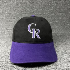 '47 Brand Colorado Rockies Baseball Cap Strapback Black Purple Hat