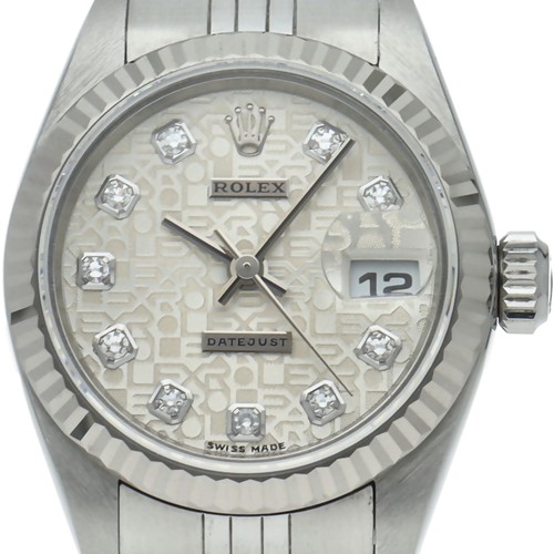 ROLEX Datejust Ladies Watch 10P Diamond Computer Dial 79174G(F) K18WG/Stainl...