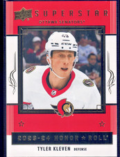 2023-24 Upper Deck Series 2 #HR62 Tyler Kleven Rookie Honor Roll b