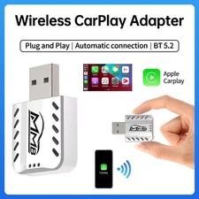 Mini Wireless Carplay Adapter for iPhone, Smart Ai Box,Wired to Wireless Adapter
