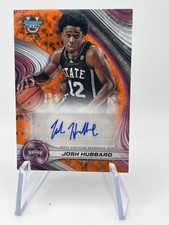 Josh Hubbard 2024-25 Bowman Best Orange Geometric Refractor Auto /25 RC MSU