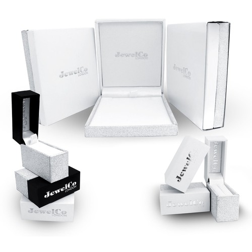 Jewelco London Señoras Oro Blanco 9k Diamante tanzanita encanto colgante - Imagen 5 de 5
