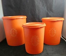 Vintage Tupperware Servalier Canister Set Har...