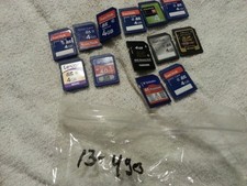 4gb sd cards    13 pack lot