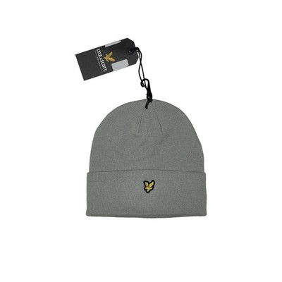 Lyle & Scott Mütze Mütze Mütze Logo Grau Einheitsgröße One Size Herren