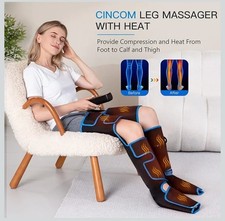 CINCOM Leg Massager with Heat and Compression Leg for Circulation and Pain