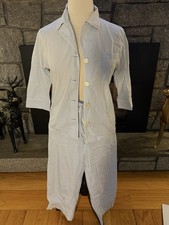 Lauren Ralph Lauren Women's Capri Pajama Set Blue SZ M 100 Cotton Lightweight