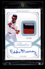 2024 Panini Flawless Eddie Murray Game Used Prime Patch Auto Silver /20 HOF