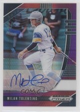 2020 Panini Prizm Draft Picks Red & Purple Hyper Milan Tolentino Auto u5u