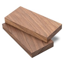 2 PCS Walnut Wood Log Lumber Board Knife Handle Blanks 5.1x2.3x0.5 Inch