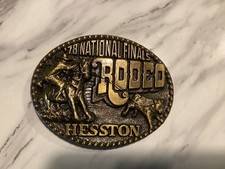 1978 Hesston National Finals Rodeo belt buckle. Never worn