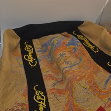 Ed Hardy Duffle Bag for Men Multicolor Art Designer Pattern Double Handles