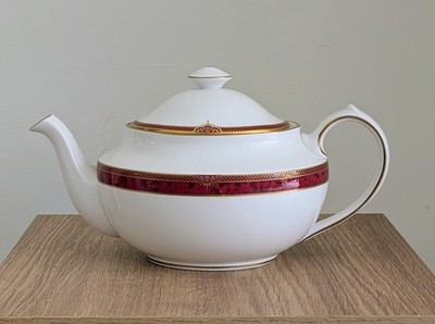 Spode Bordeaux Teekanne - nie benutzt Top Zustand