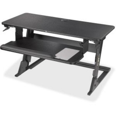 3M Precision Standing Desk Up to 24'' Screen Support 35lb Load Capacity - Black