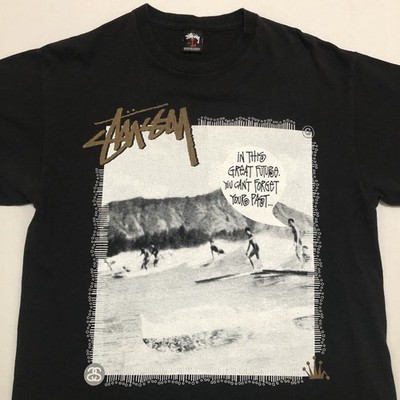 Stussy Honolulu Hawaii Waikiki Surf T-Shirt Bob Marley Quote
