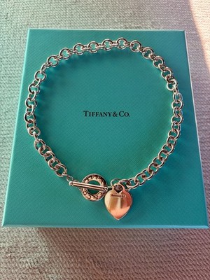Tiffany & Co  Return To Tiffany Necklace  With Heart Pendant  New Price  1,200
