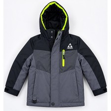Gerry Boys 3-in-1 Systems Winter Jacket Gray Black Neon Green Size XS 5/6