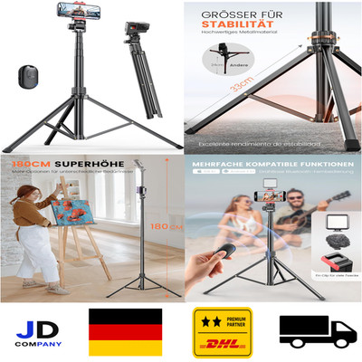 Handystativ 180cm Aluminium Stativ Erweiterbarer Stab