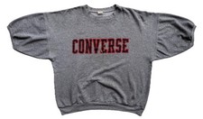 VTG 70s 80s Converse All Star S/S Crewneck Sweatshirt Gym Lift Canada Made Sz XL