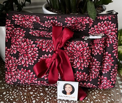 RACHAEL RAY Cosmetic Toiletry Bags with Therma Flect Lining Set Of 3