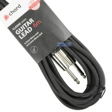 6m Classic Unbalanced Shielded 6.35mm MONO 1/4" Jack Guitar Amp Cable Lead